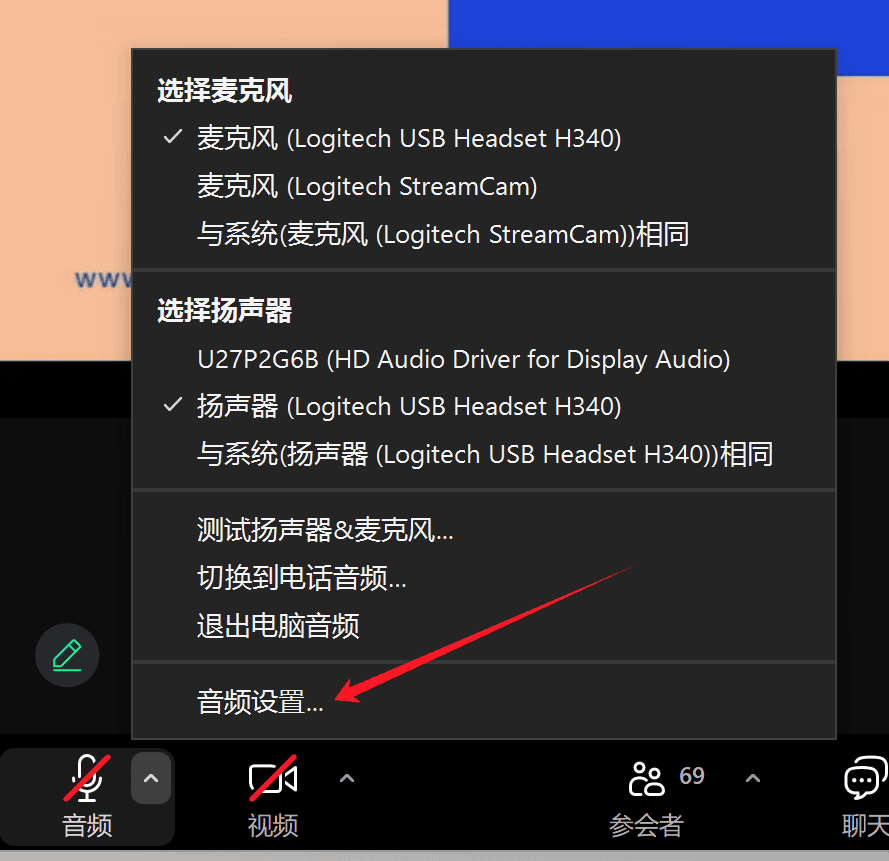 Zoom调节输出音量